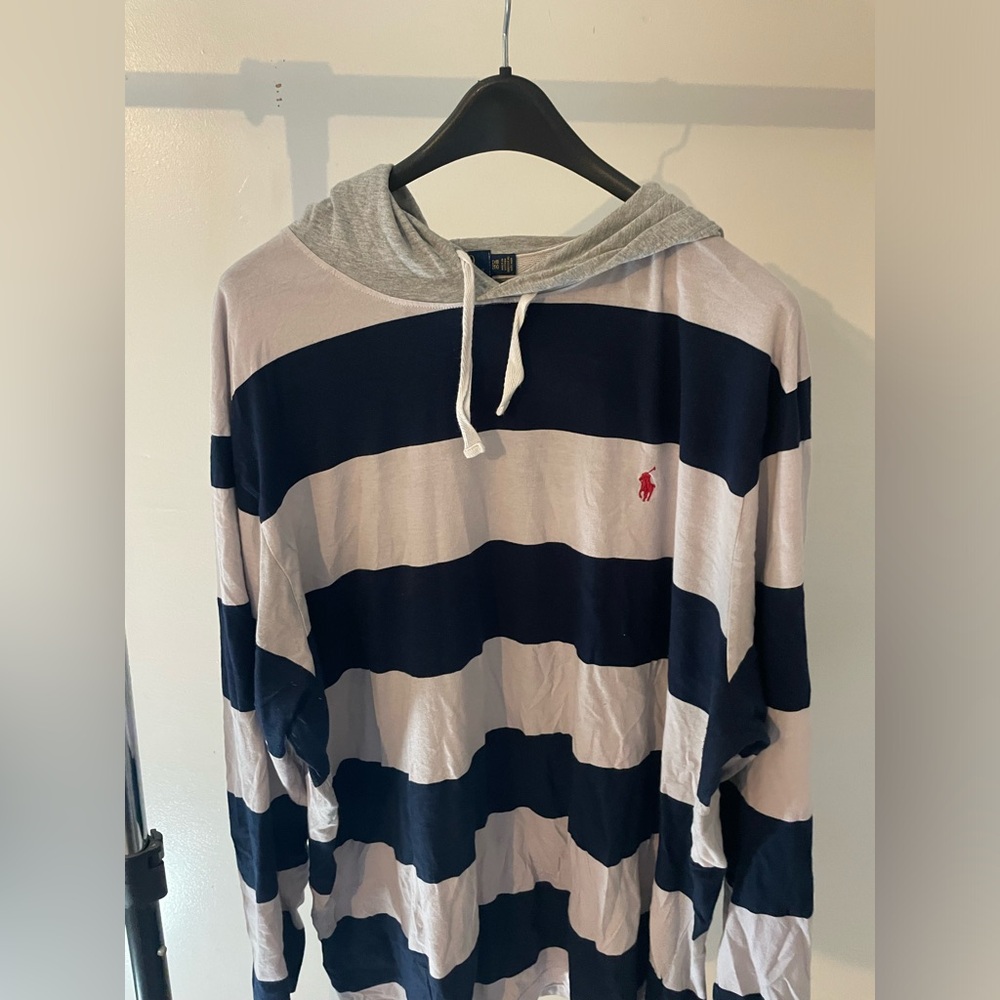 Ralph Lauren “RUBGY STYLE” tee hoodie “BIG&TALL” size 2XB “RARE TO COME ACROSS!”